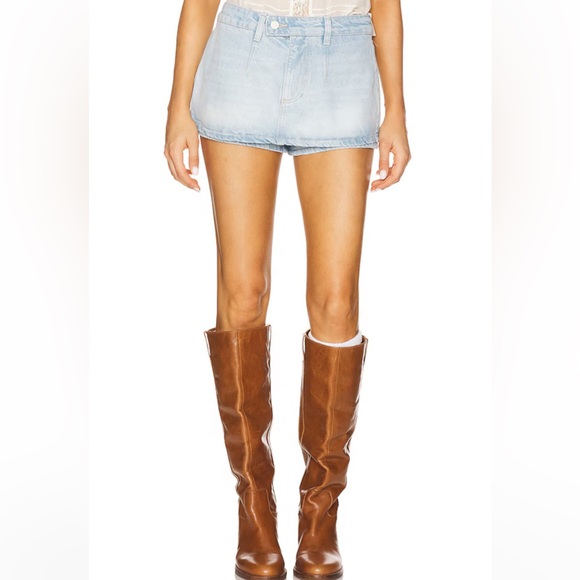 Free People Pants - Free people size‎ 30 Galivanting Skort shorts skirt denim blue Aegean
